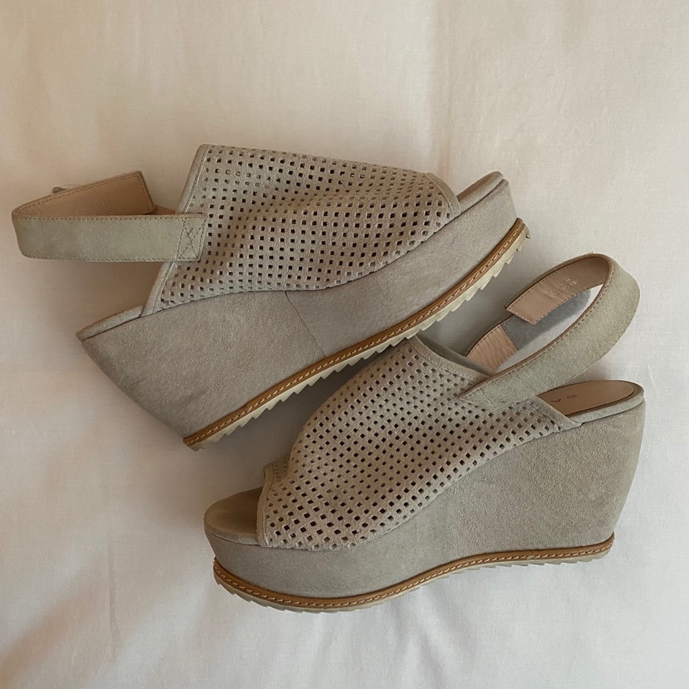 Sacha London Mesh, Suede Wedges